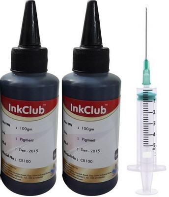 Inkclub Compatible Canon Black Pigmented Ink for cartridge PG88, PG745, PG810, PG830, PG89, PG47, PG740, PGI 5,PG 40 - Set Of 2 100 Ml Bottle Single Color Ink(Black) available at flipkart for Rs.350