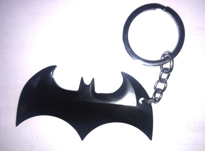 Dealapt BATMAN LOGO BLACK METAL KEYCHAIN Key Chain