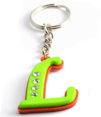 

Faynci Alphabet Letter L With attaractive diamonds Key Chain Key Chain