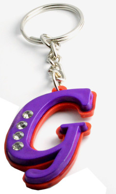

Faynci Alphabet Letter G With attaractive diamonds Key Chain Key Chain