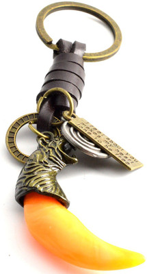 

Faynci Fashion Lion Head with Yellow Claw awesome gift Key Chain for Loved one and Good Luck Key Chain