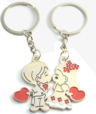 

Faynci Love Forever Couple Gift with cute Lover Kissing couple Key Chain Key Chain