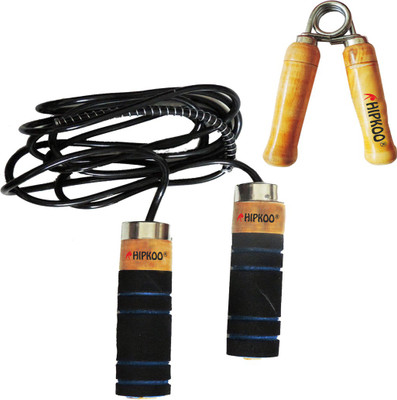 

Hipkoo HELPFUL 1 SKIPPING ROPE AND 1 HAND GRIP COMBO OF 2 Home Gym Kit