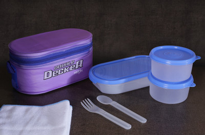 MILTON Double Decker 3 Containers Lunch Box(500 ml) MILTON Double Decker 3 Containers Lunch Box(500 ml)