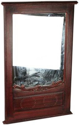 

Online Art Effects Re-Cycle Wood Mughal Mirror Frame Bathroom Mirror(Contemporary)