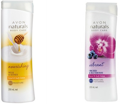 

Avon Anew naturals orchid blueberry and milk honey body lotion(400 ml)