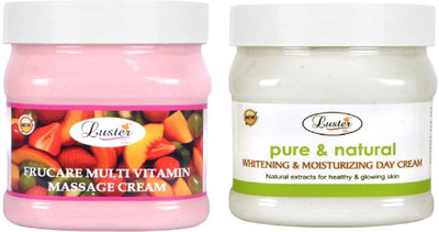 

Luster Fruecare Multivitamin + Pure & Natural Whitening & Moisturizing Day Cream(1000 ml)