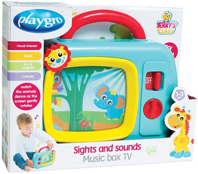

Playgro Sights and Sounds Music Box TV Toy(Multicolor)