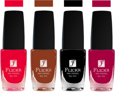 

Flickr EXTRA SHINE and SPEED DRY Nail Polish Sweet Pink,Brown,Orange,Purple(Pack of 4)