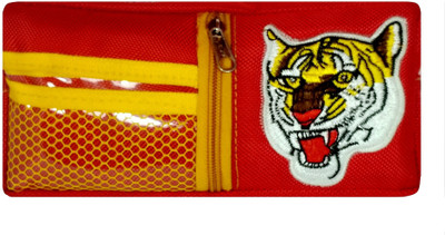

Monte Polo T.Tiger Tiger in Red Art Canvas Pencil Box(Set of 1, Red)