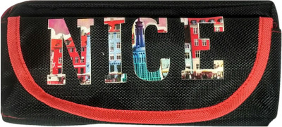 

Monte Polo Kid's Nice Art Canvas Pencil Boxes(Set of 1, Black)