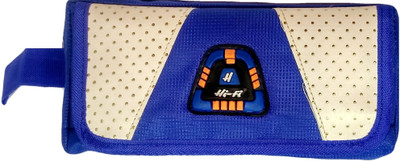 

Monte Polo Pouch Blue Pouch Art Canvas Pencil Box(Set of 1, Blue)