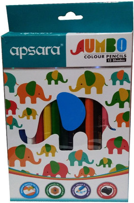 

Apsara Jumbo Colour Pencils 12 Shads Pencil(Multicolor)