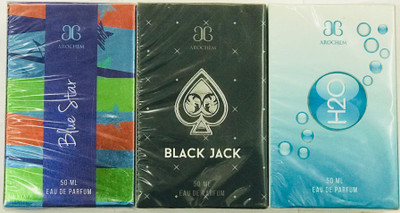 AROCHEM BLUE STAR,H2O,BLACK JACK Perfume - 150 ml(For Men & Women)