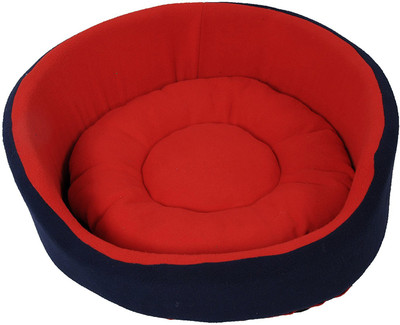 

Aayra pet house FR-AR-06-L L Pet Bed(Red, Navy)