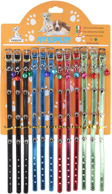 

Sri High Quality Designer Adjustable Paw Rivet Studs Design Collar For Puppy/Cat Cat Everyday Collar(, Multicolor