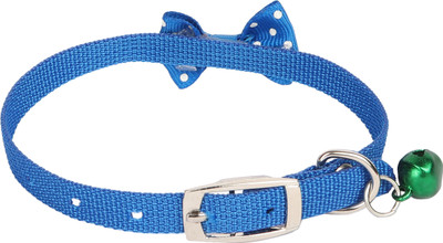 

SRI Designer Adjustable Polka Dot Bow Design Nylon Collar with Bell for Puppy/Cat-1 cm (Royal Blue) Cat Everyday Collar(, Blue