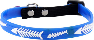 

SRI Fish Bone Design Adjustable Collar For Puppy/Cat Dog & Cat Everyday Collar(, Blue