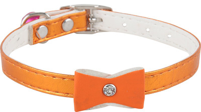 

SRI High Quality Designer Adjustable Bow Design Collar For Puppy/Cat Cat Everyday Collar(, ORANGE