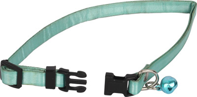 

SRI High Quality Solid Adjustable Collar With Bell For Puppy/Cat/ Dog-1 cm Cat Everyday Collar(, Green