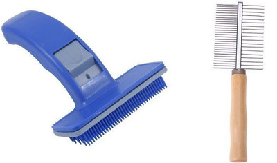 

Foodie Puppies Double Side Comb and Slicker Brushes for Dog