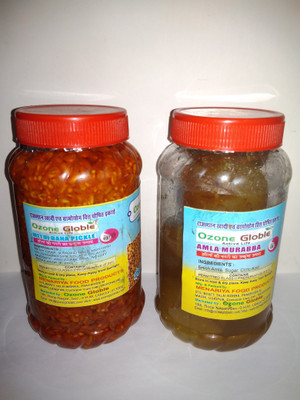 

OZONE GLOBLE Z22331 Mango, Mixed, Mixed Vegetable, Red Chilli Pickle(1600 g, Pack of4)