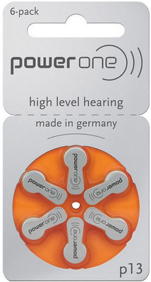 

Axel P13 Zinc Air Hearing Aid Batteries -6 pcs pack Rechargeable Ni-MH Battery