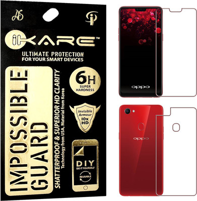 iKare Front and Back Screen Guard for OPPO F7, Transparent