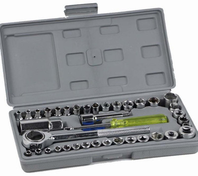 

GOCART Socket Set Combination Screwdriver Set(Pack of 1), Silver