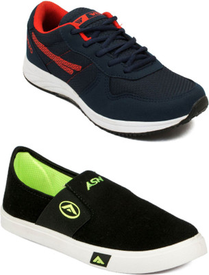 

Asian Men Casual & Running Shoes Combo Pack of 2 Casuals For Men(Multicolor