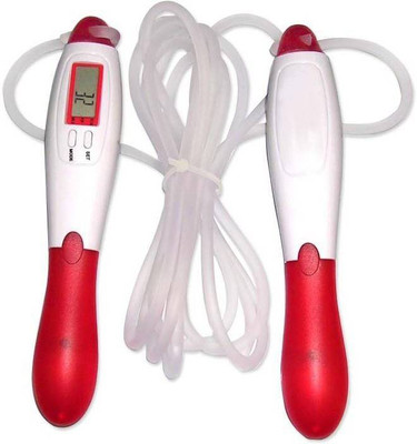 

RIGHTWAY DIGITAL COUNTER Freestyle Skipping Rope (Multicolor, Pack of 1) Freestyle Skipping Rope(White, Length: 320 cm), Red