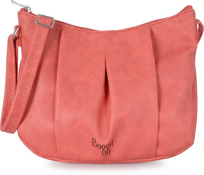

Baggit Women Casual Pink PU Sling Bag
