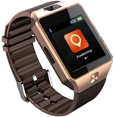 

Estar M9 GOLD Intelligent Phone Quad Smart Watch with Sim Card Slot(Gold/Brown) GOLD Smartwatch(Brown Strap FREESIZE)