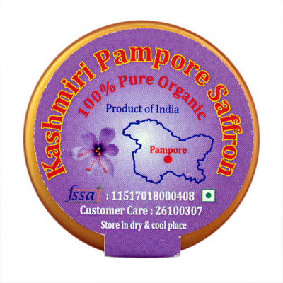 The Gathering of Saffron Kashmiri Pampore Organic Saffron - 3 gm(3 g)
