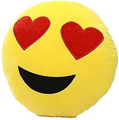 

tako bell Yellow Heart-Eyes plush soft toy cushion 37x37 CM - 30 cm(Yellow)