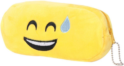 

Tako bell SWEETY SMILE Emoji Pencil Case With Smooth Zipper For School In Stuffed Toys 21 x 3.3 CM - 4 cm(Yellow)