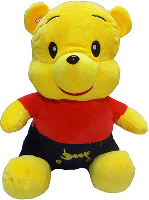 

Tako bell premium quality of colorful sited pooh with kids dress stuffed stuffed soft toys 38 cm - 36 cm(Multicolor)