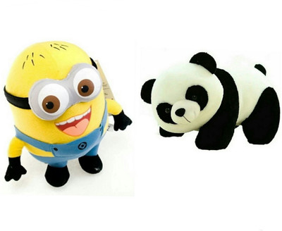 

soniya Enterprises minion-30cm and panda - 40 cm(Multicolor)