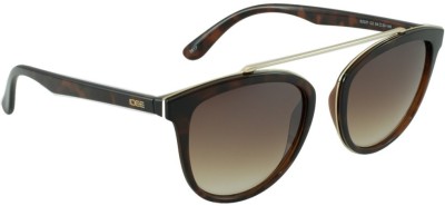 IDEE Oval Sunglasses(For Men & Women, Brown)