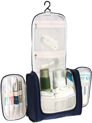

Simxen Toiletry Bag with Hanging Hook By House of Quirk Organizer for Travel Accessories Travel Toiletry Kit(Red)