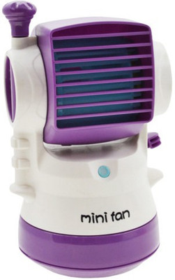 

Elegant Shopping Mini Fragrance Air Conditioner water spray Cooling Portable Desktop Humidifier Fan USB Fan(Purple, White)