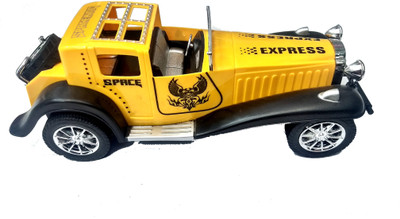 

FEMININE STYLE Friction Yellow Color Vintage Car(Yellow)