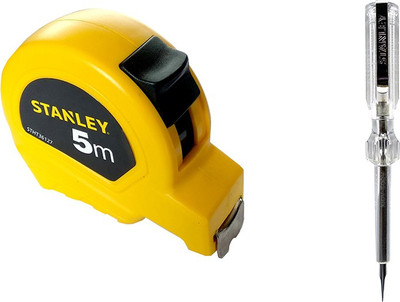 

Stanley STHT36127-812 5M TAPE LOCK TYPE AND ANALOG TESTER STHT72992-8 PACK OF 2 Analog Voltage Tester
