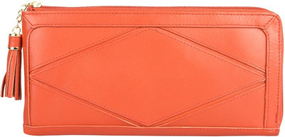 

Hidesign Women Casual Orange Genuine Leather Wallet(1 Card Slot)
