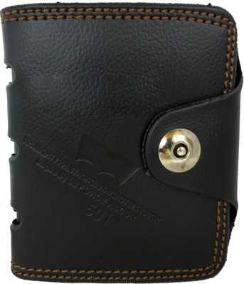 

Apki Needs Boys Black Artificial Leather Wallet(6 Card Slots)