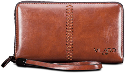 

Vilado Men Brown Artificial Leather Wallet(15 Card Slots)