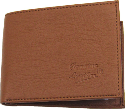 

Besto Men Tan Genuine Leather Wallet(10 Card Slots)