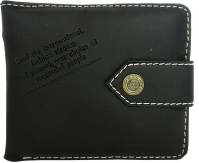 

Apki Needs Boys Black Artificial Leather Wallet(2 Card Slots)