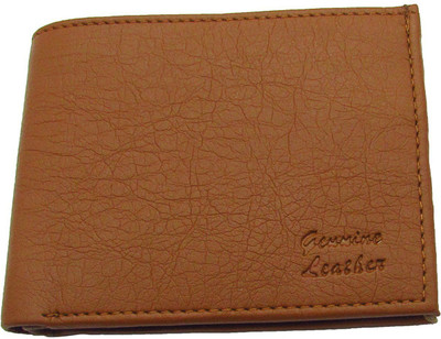 

Besto Men Tan Genuine Leather Wallet(10 Card Slots)