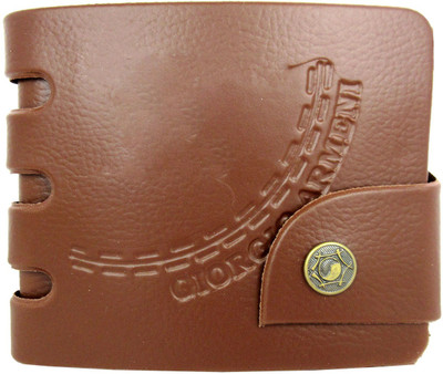 

Apki Needs Boys Brown Artificial Leather, Canvas Wallet(4 Card Slots)